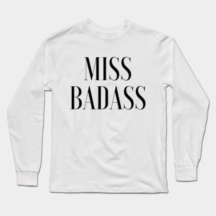 Badass Feminist - F for Feminist Long Sleeve T-Shirt